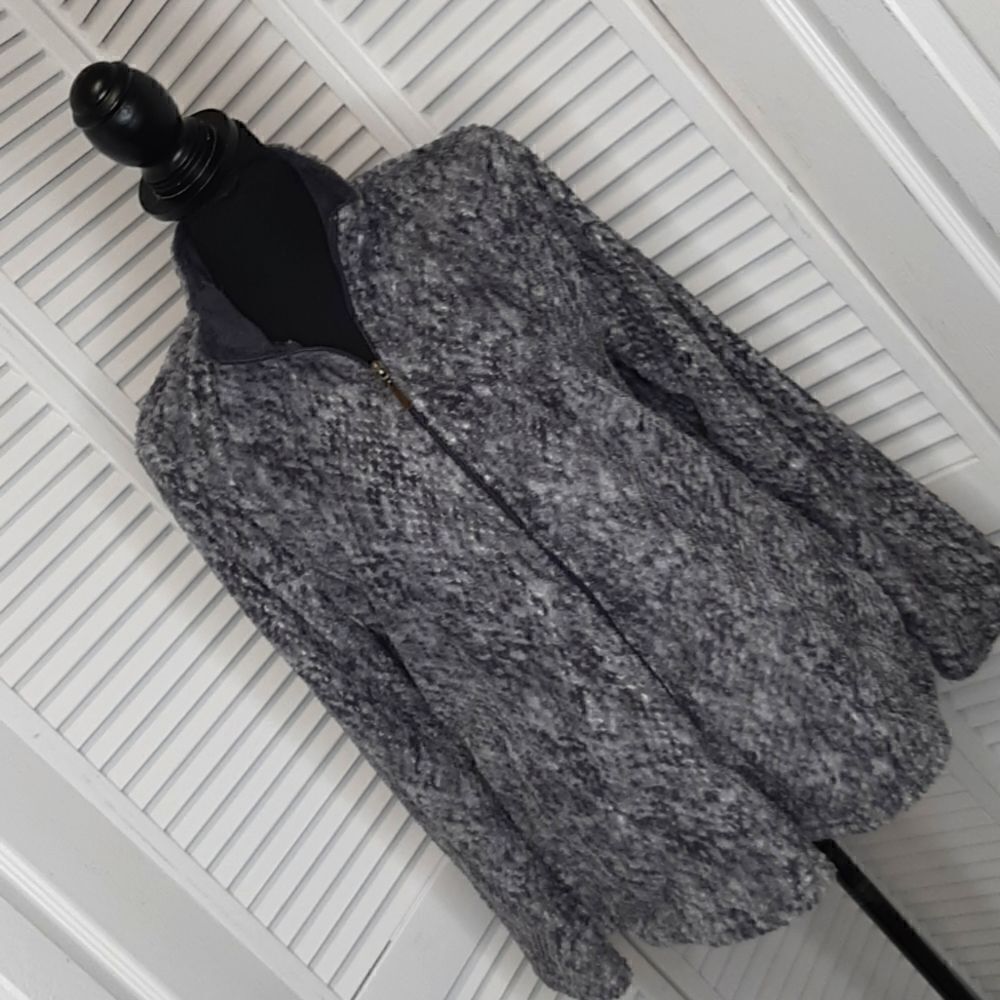NWOT Stan Herman Gray Plush Lightweight Jacket